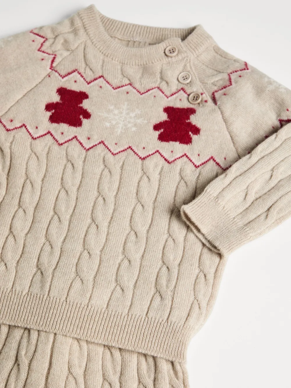 Brunello Cucinelli Kids Baby Bernie gecoördineerde set met jacquard Beige