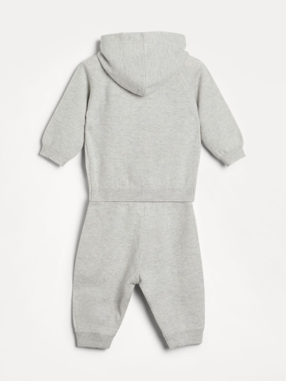 Brunello Cucinelli Kids Baby Bernie gebreide set - Grijs