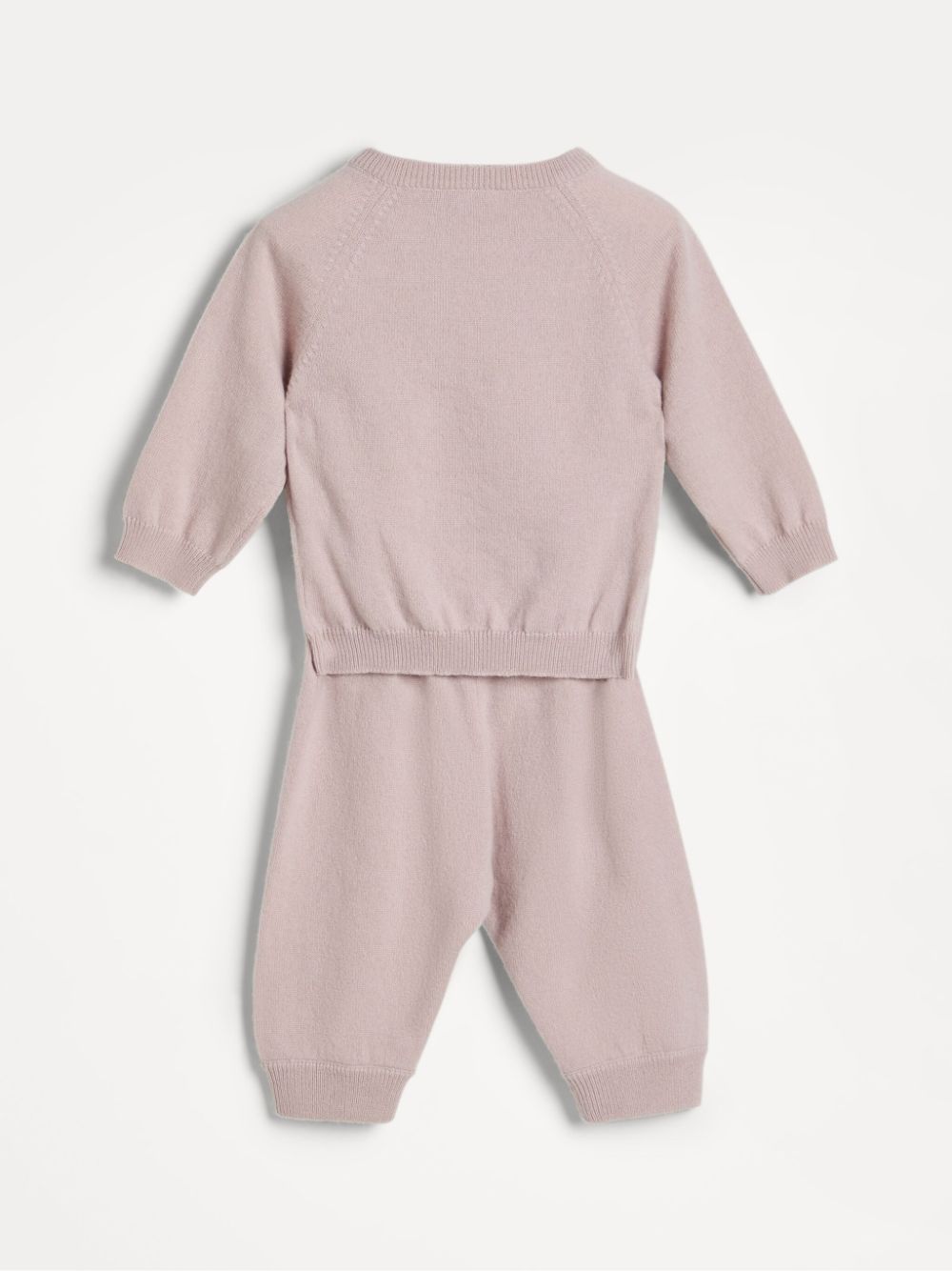 Brunello Cucinelli Kids Baby Bernie gebreide set - Roze