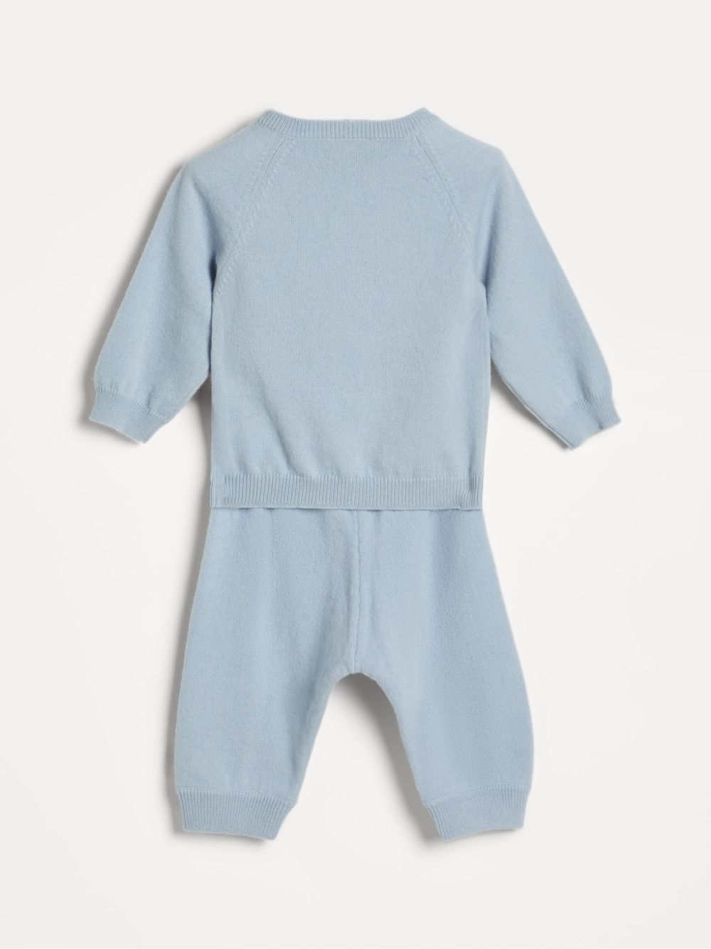 Brunello Cucinelli Kids Baby Bernie gebreide set - Blauw