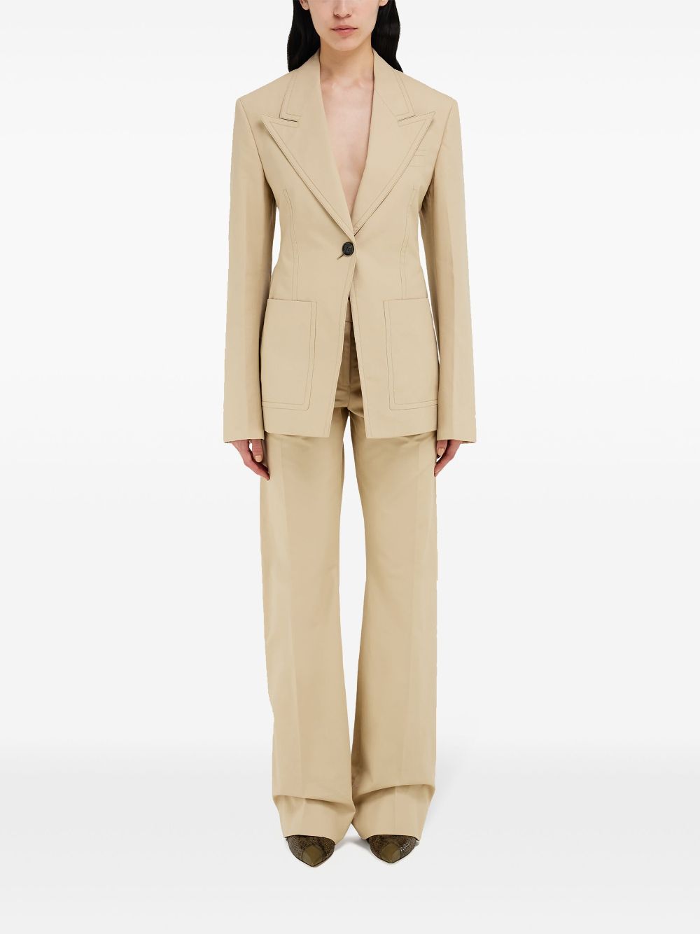 Ferragamo martingale blazer - Neutrals