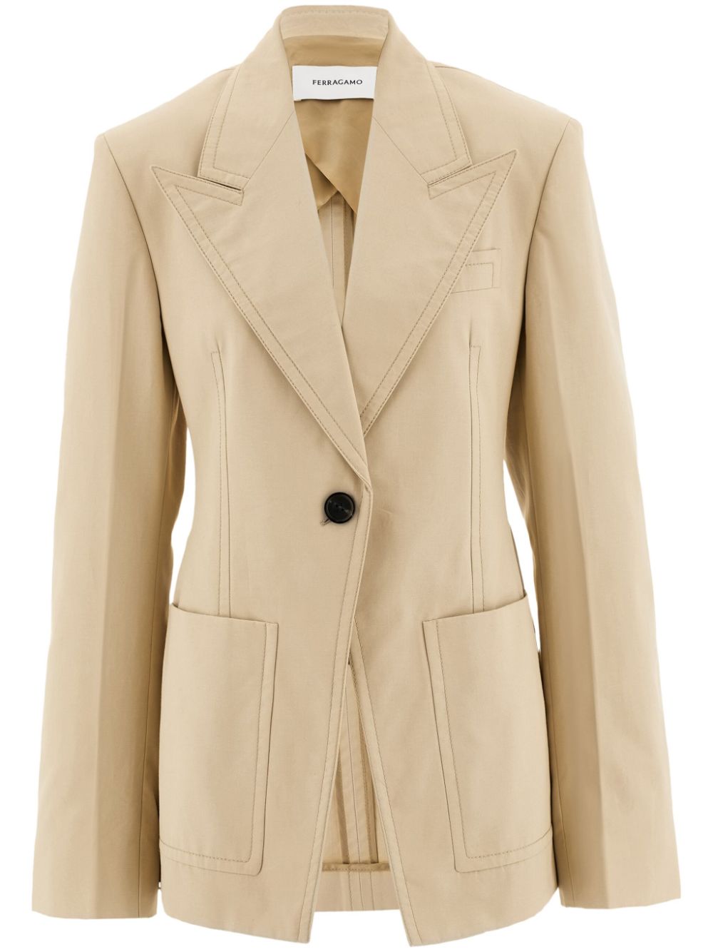 Ferragamo martingale blazer - Neutrals