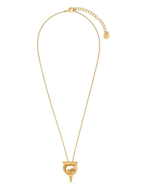 Ferragamo Gancini pendant necklace