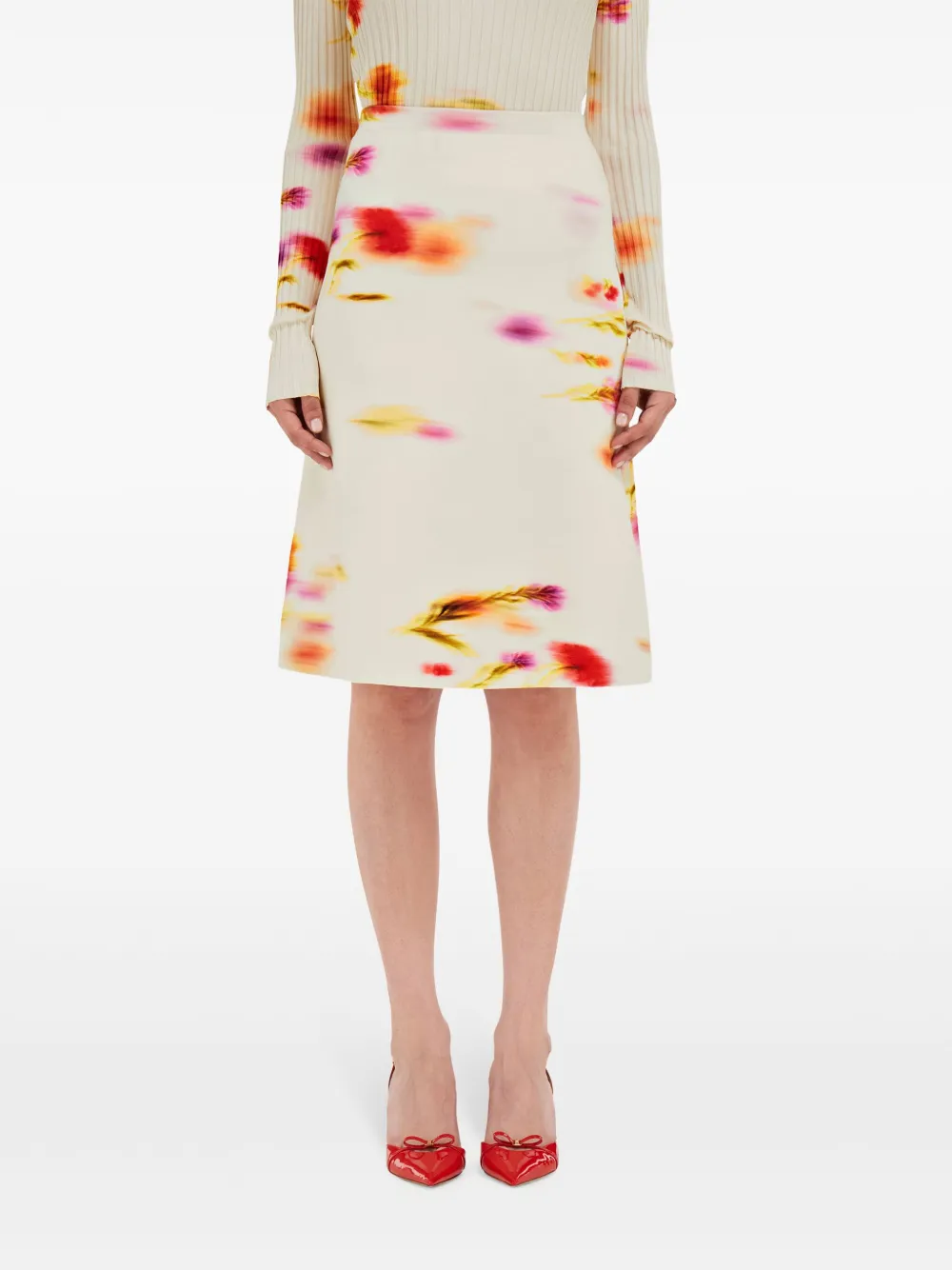 Ferragamo Blouse met print Wit