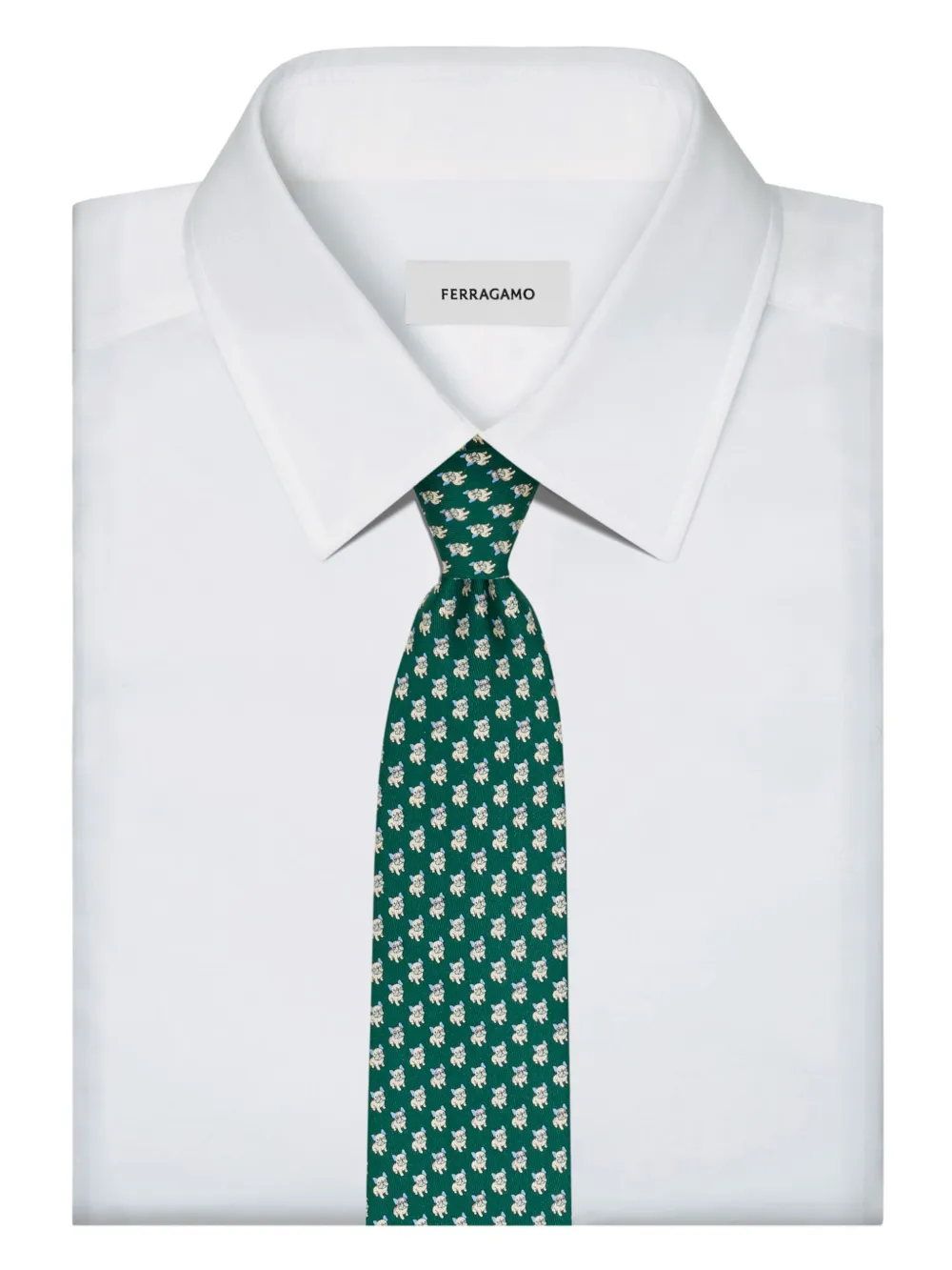 Ferragamo Cravatta con stampa bulldog | Accessori | Image 4