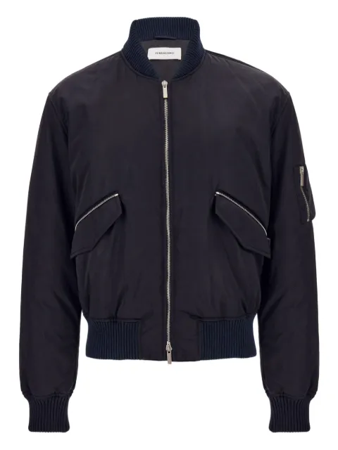 Ferragamo Jaqueta bomber de cetim