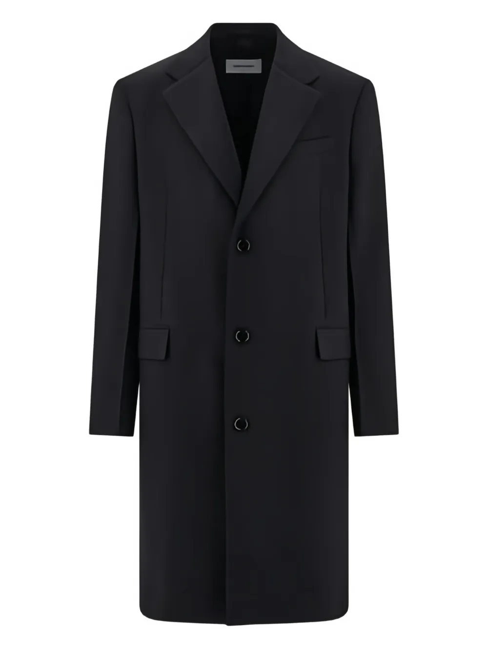 Ferragamo satin-lapel single-breasted coat | Black | Image 1