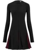 Ferragamo ribbed mini dress - Black