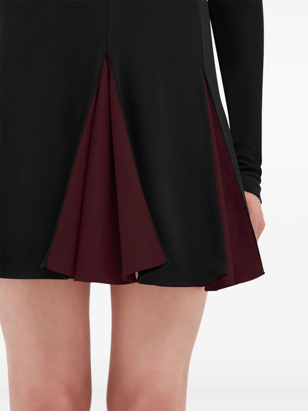 Shop Ferragamo Ribbed Mini Dress In Black