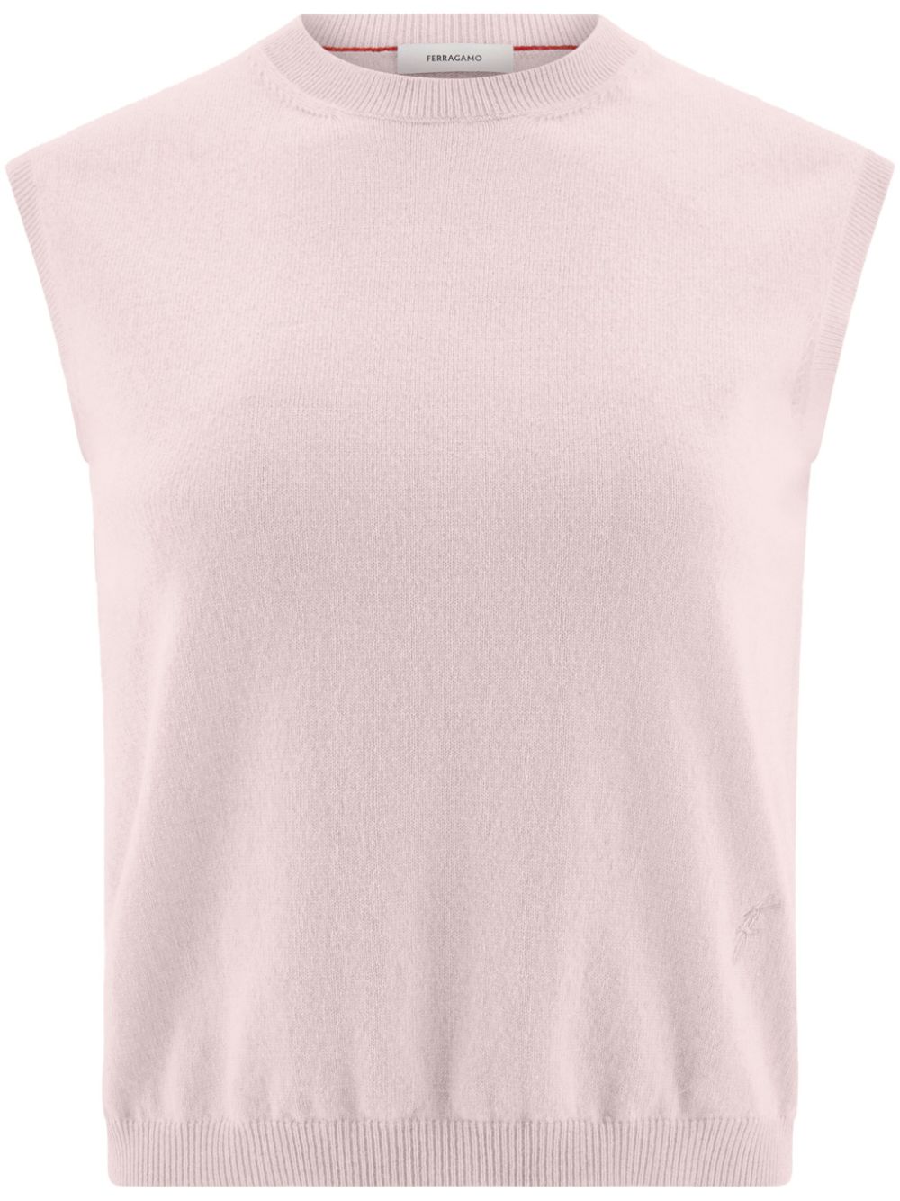 Ferragamo sleeveless cashmere gilet - Pink