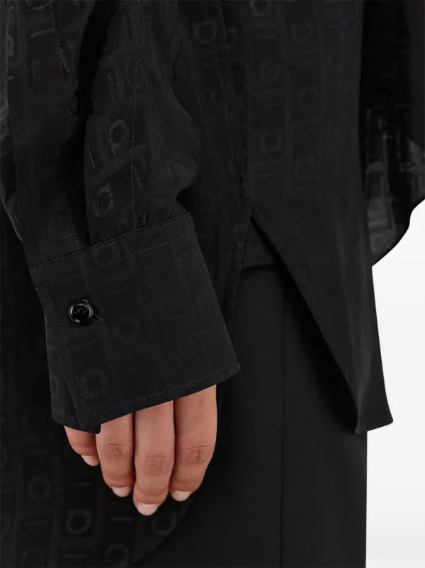 Ferragamo シルクブラウス | ブラック | FARFETCH JP