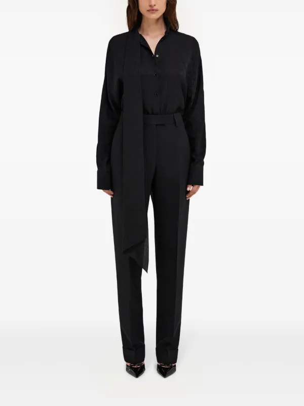 Ferragamo シルクブラウス | ブラック | FARFETCH JP
