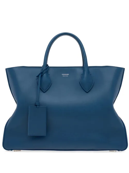 Ferragamo grand sac cabas - Bleu - Ferragamo - Modalova