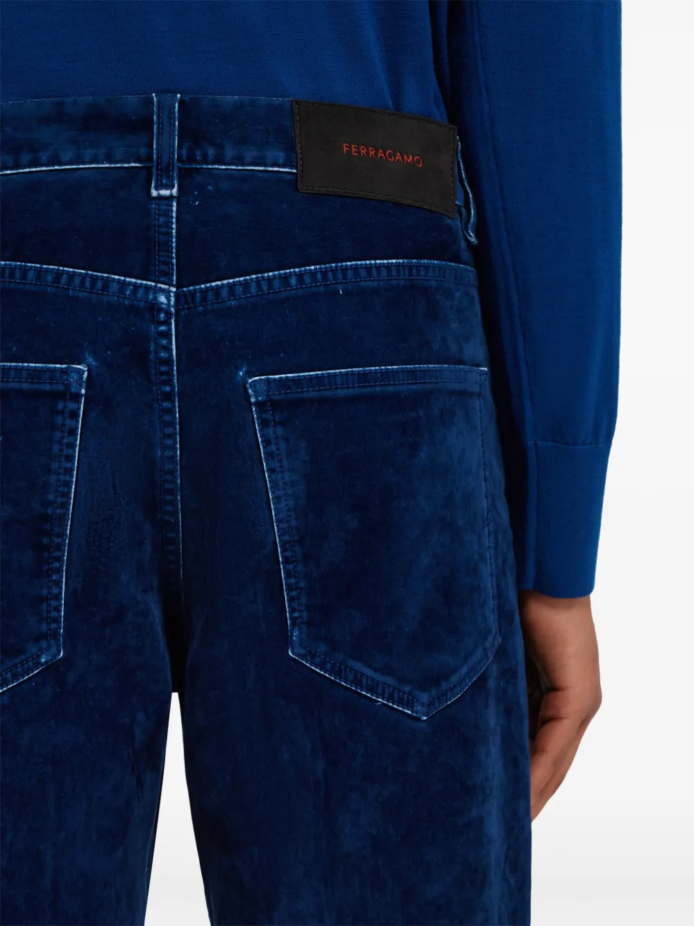 Ferragamo Broek met vijf zakken Blauw