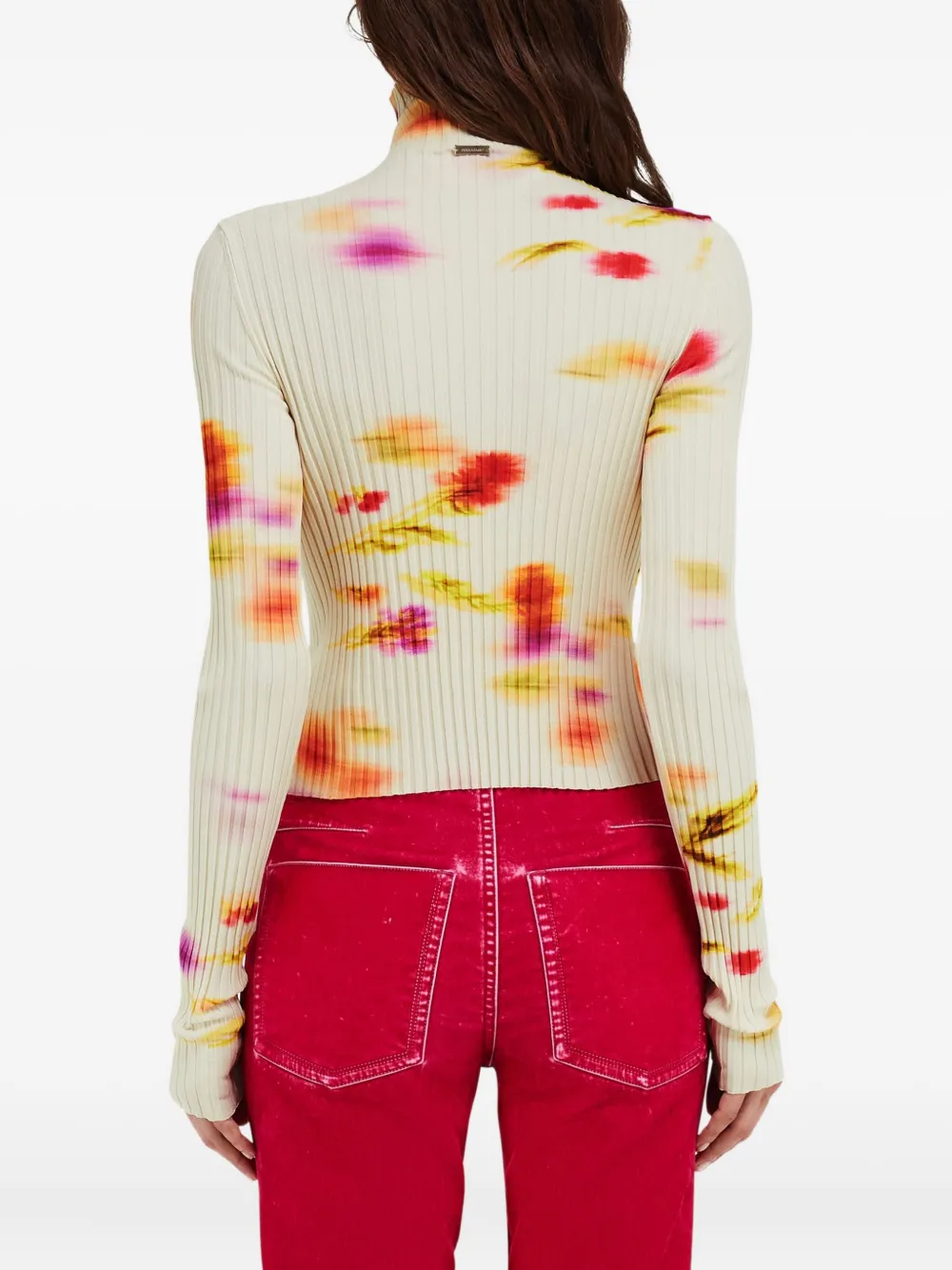 Ferragamo Trui met bloemenprint Wit