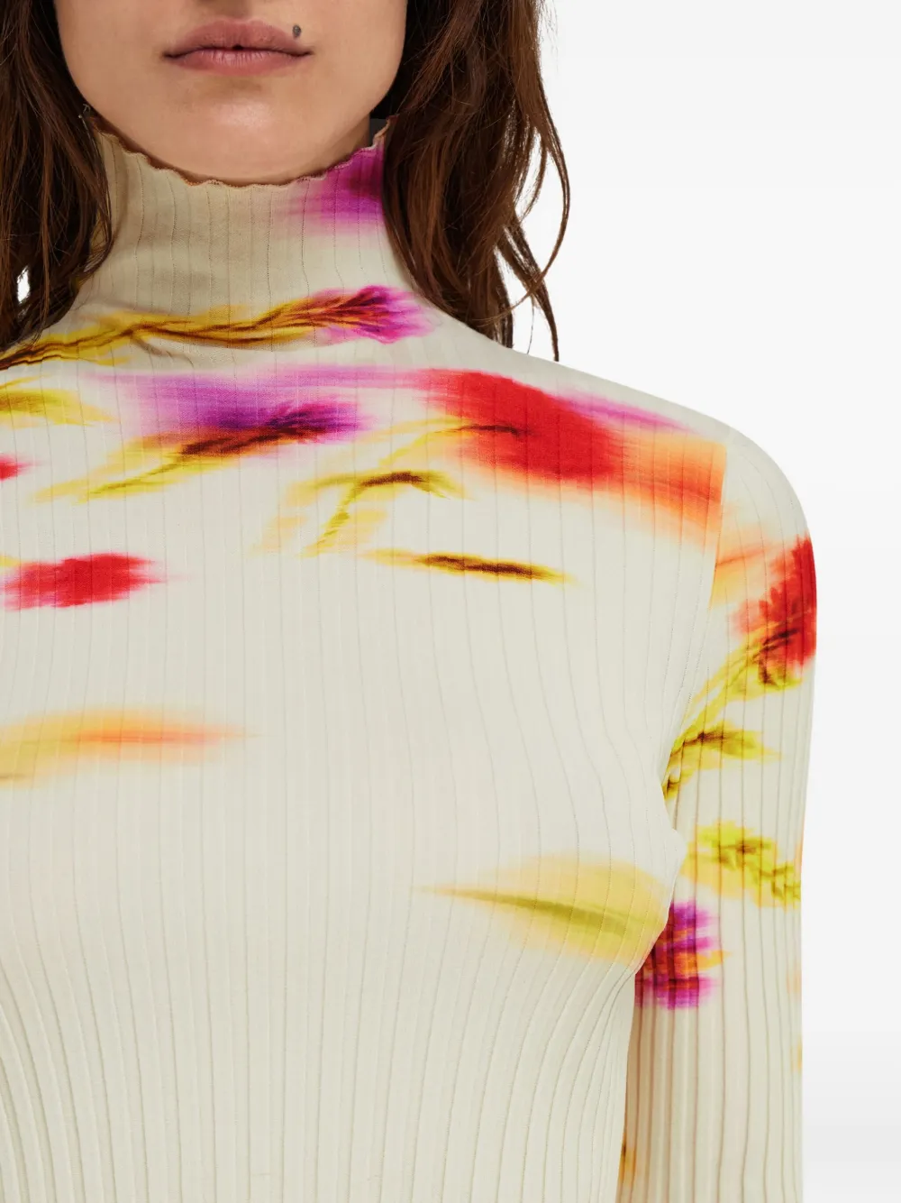 Ferragamo Trui met bloemenprint Wit
