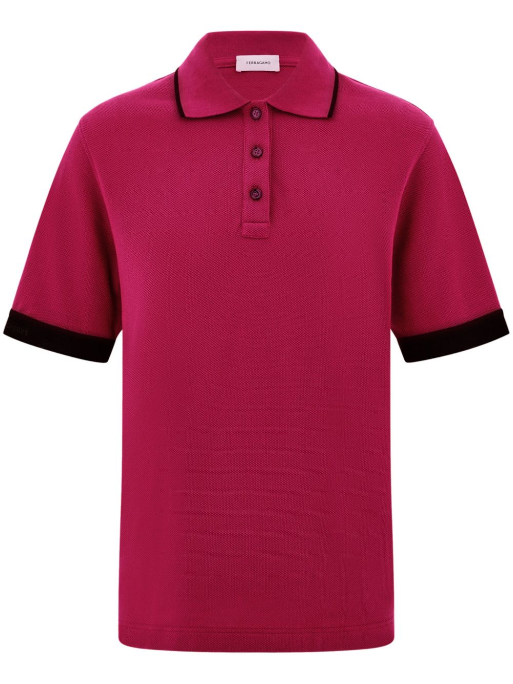 Ferragamo cotton polo shirt - Red