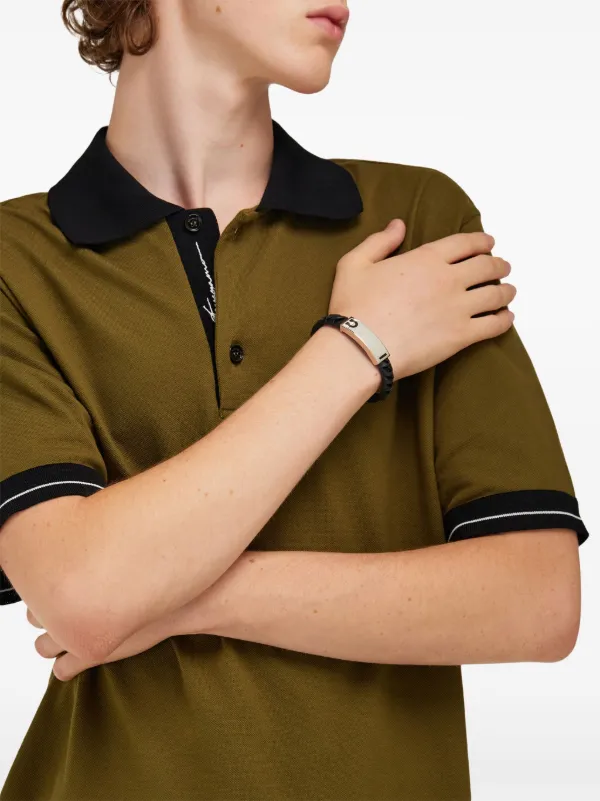 Ferragamo ガンチーニ レザーブレスレット | ブラック | FARFETCH JP
