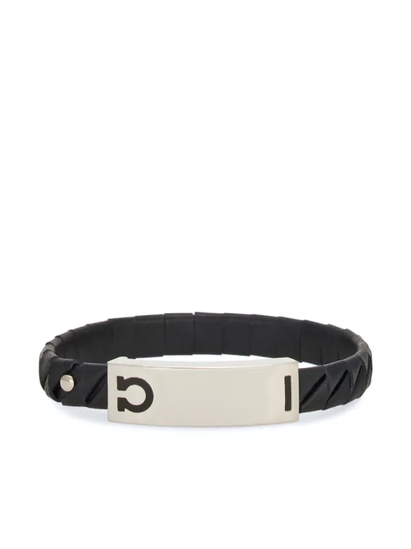 Ferragamo ガンチーニ レザーブレスレット | ブラック | FARFETCH JP