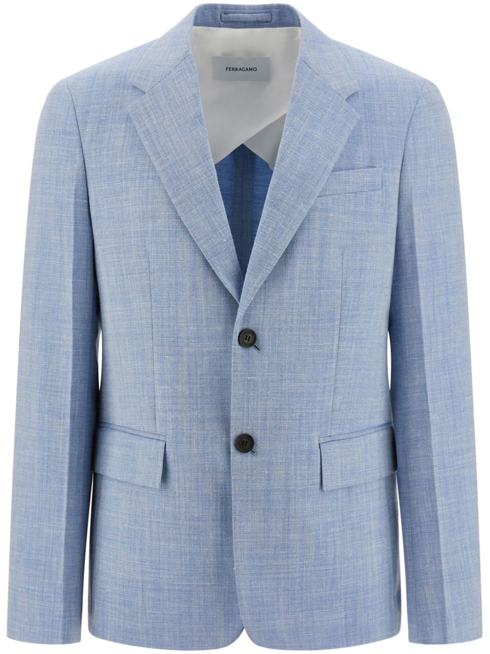 Ferragamo single-breasted blazer - Blue