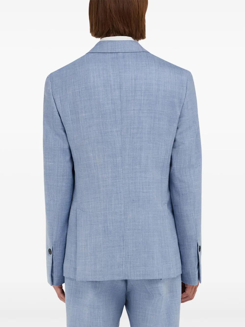 Ferragamo Blazer met enkele rij knopen Blauw