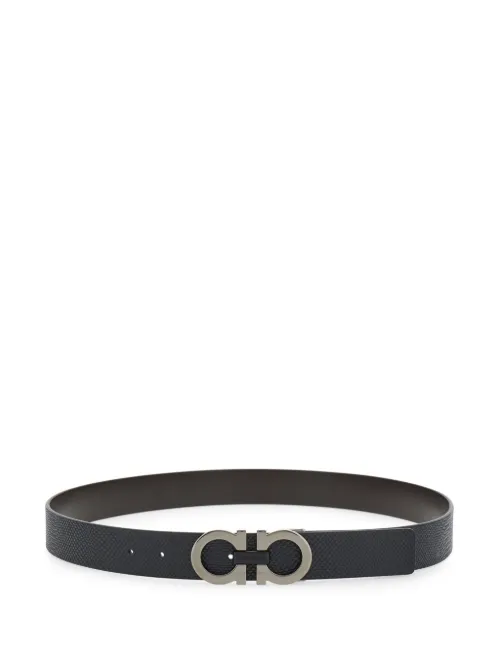 Ceinture Gancini à design réversible - Ferragamo - Modalova