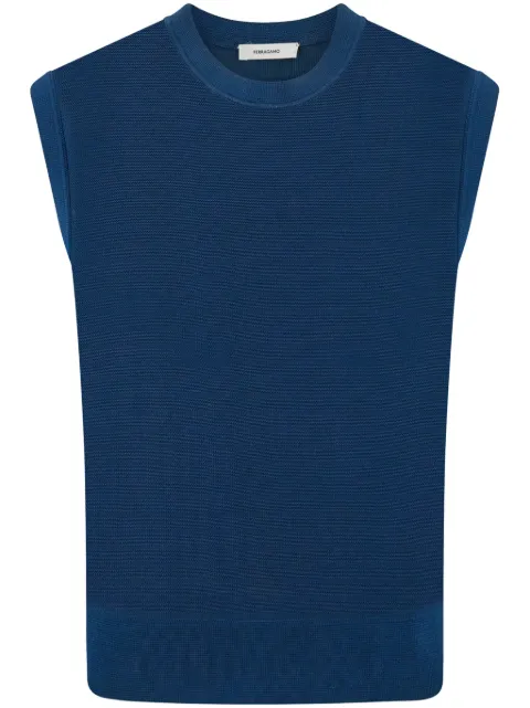 Ferragamo sleeveless knitted top
