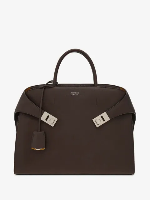 Ferragamo شنطة أعمال 'هاغ' جلد