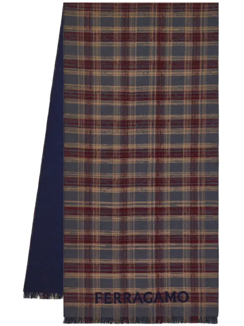 Ferragamo tartan wool scarf