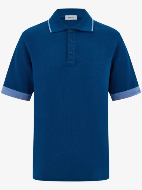 Ferragamo contrasting cuffs polo shirt 