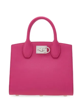 【FERRAGAMO】Studio Box ハンドバッグ Ferragamo Studio Box ハンドバッグ M | グレー | FARFETCH JP