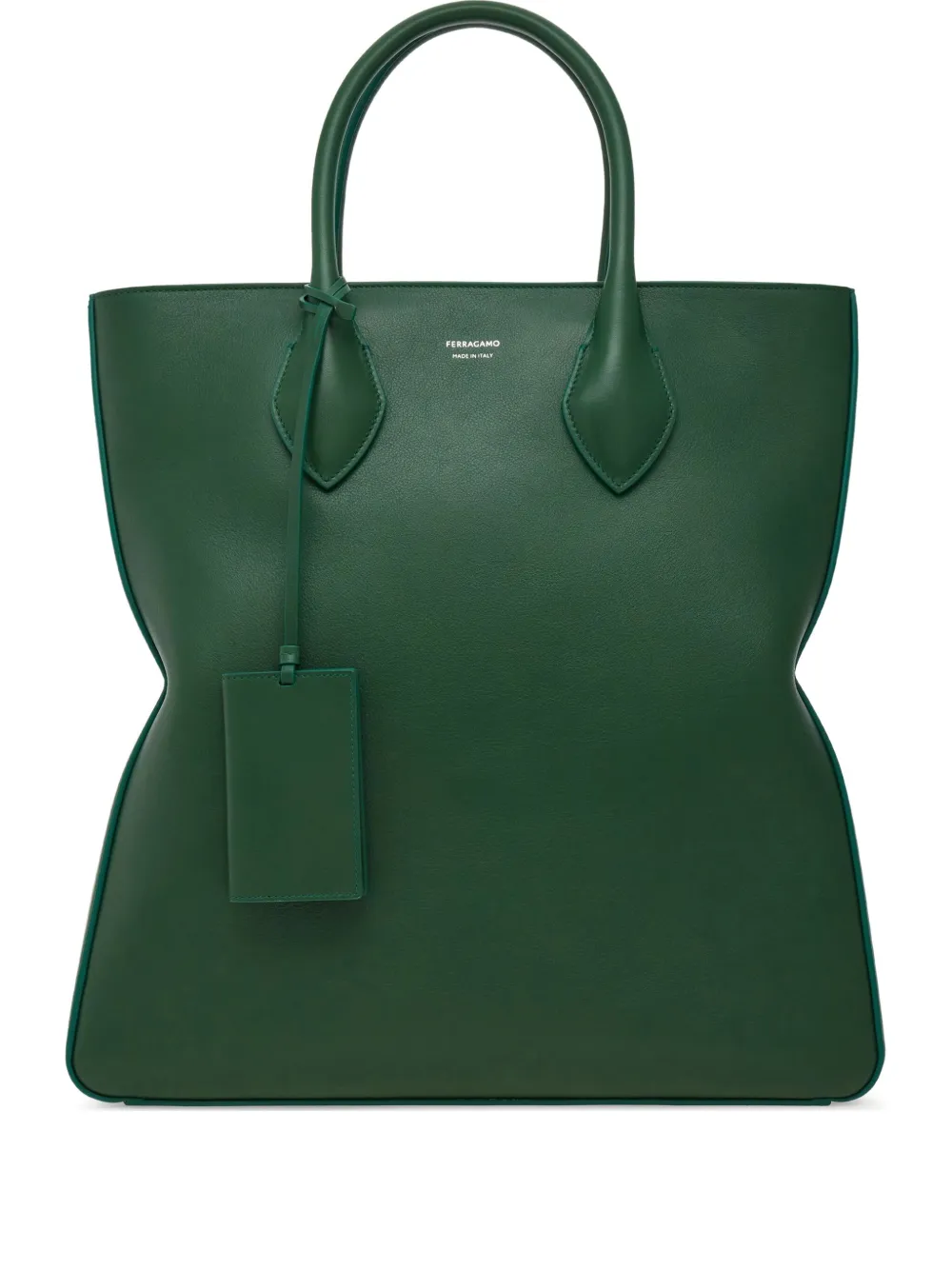 Ferragamo key-fob detailing tote bag | Green | Image 1
