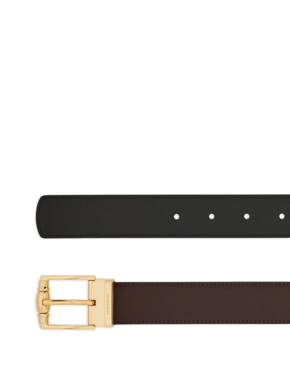 Ferragamo reversible leather belt - Rood