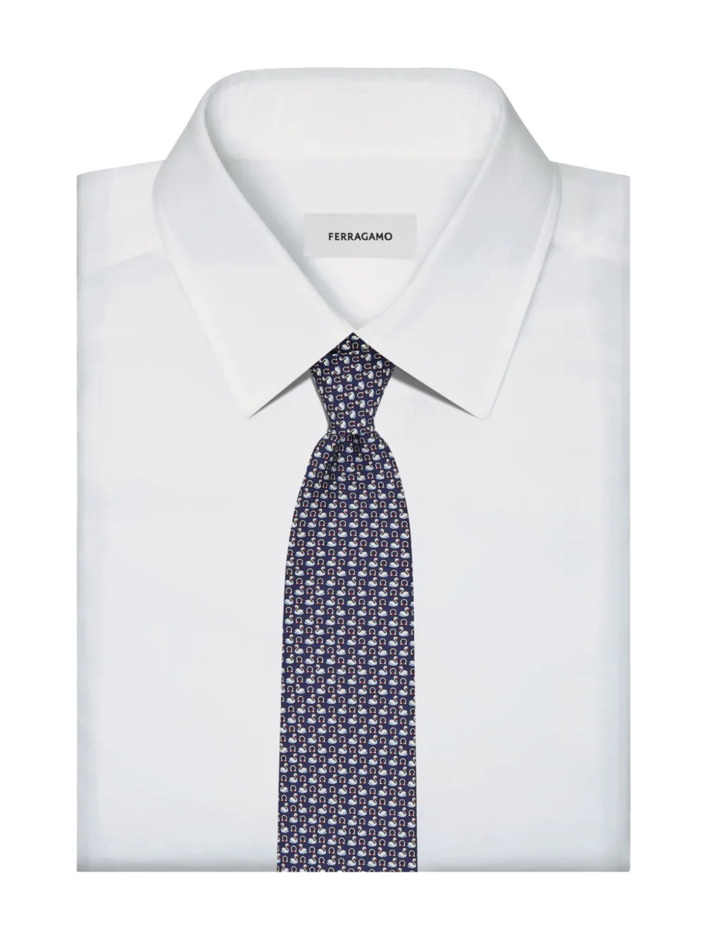 Ferragamo Cravatta con stampa Swan | Accessori | Image 4
