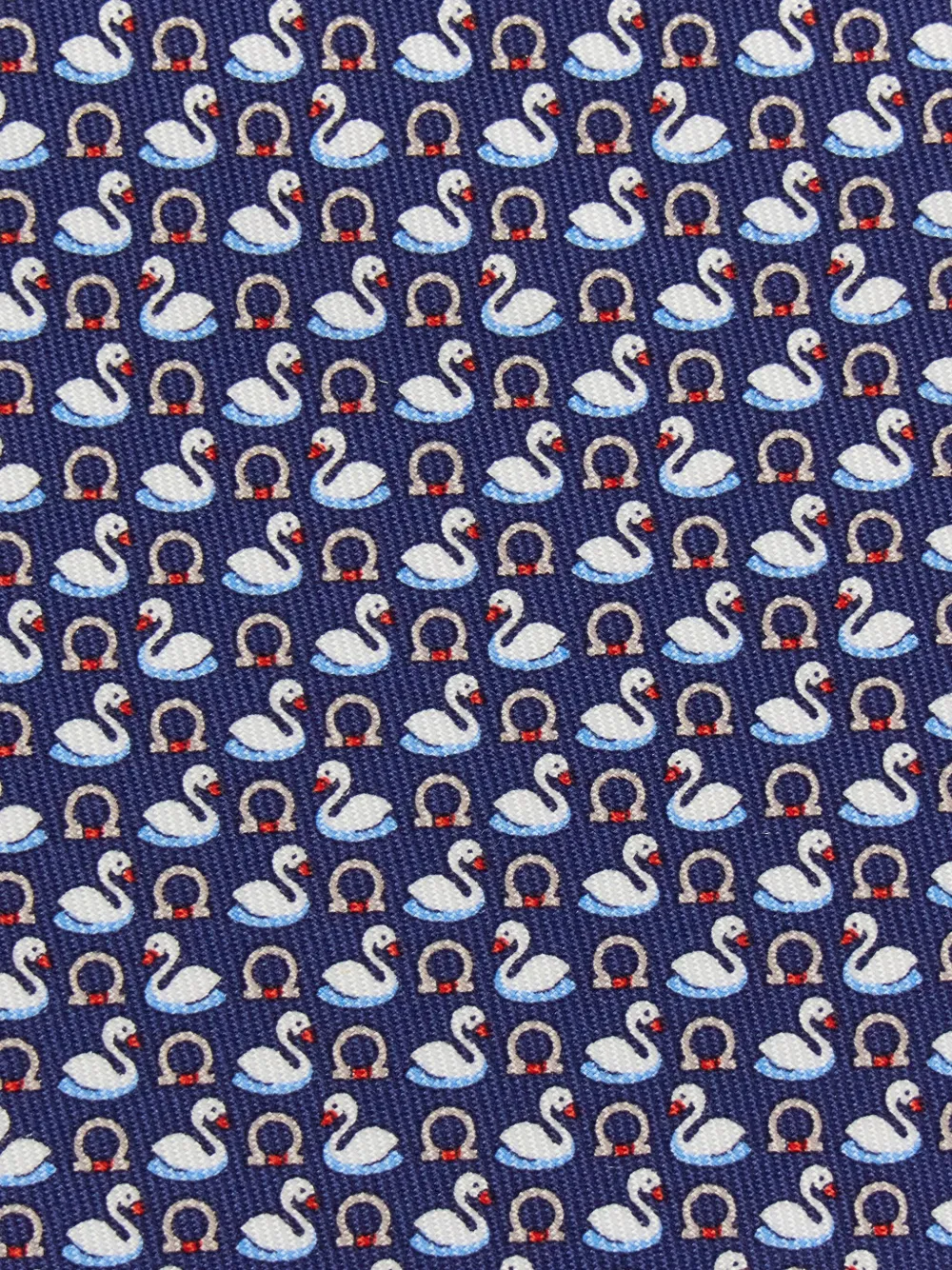 Ferragamo Cravatta con stampa Swan | Cravatte e papillon | Image 3