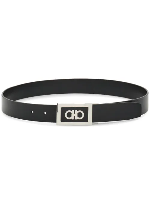 Ceinture en cuir à boucle réversible - Ferragamo - Modalova