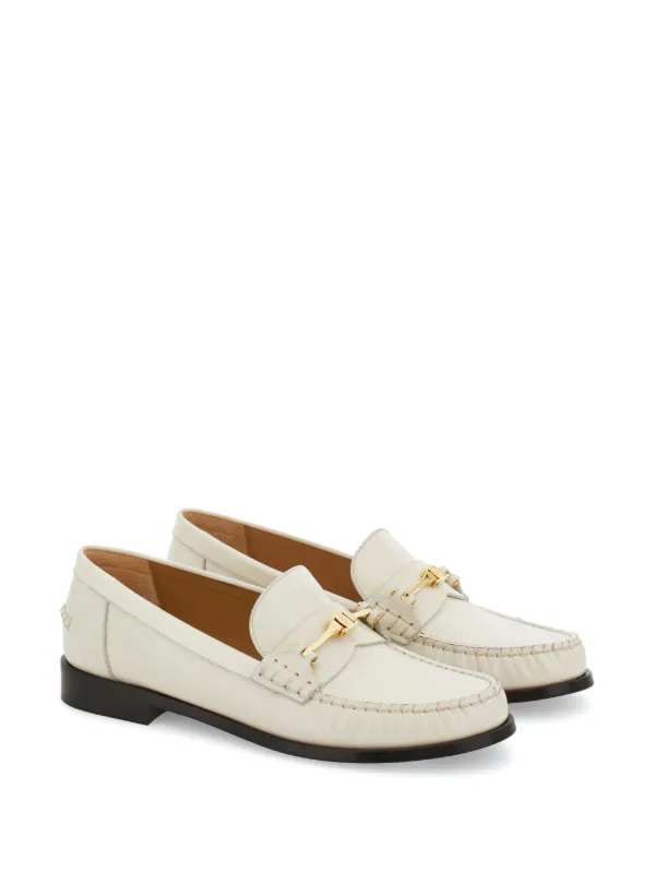 【送料&関税込】Ferragamo New Vara Leather Loafers Ferragamo New Vara Loafers | White | FARFETCH