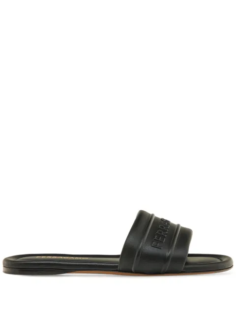 Ferragamo logo-embossed slides