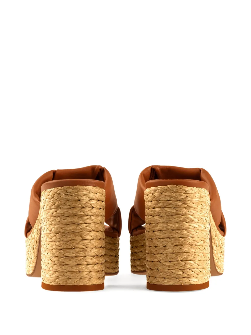 Ferragamo 85mm platform sandals Brown
