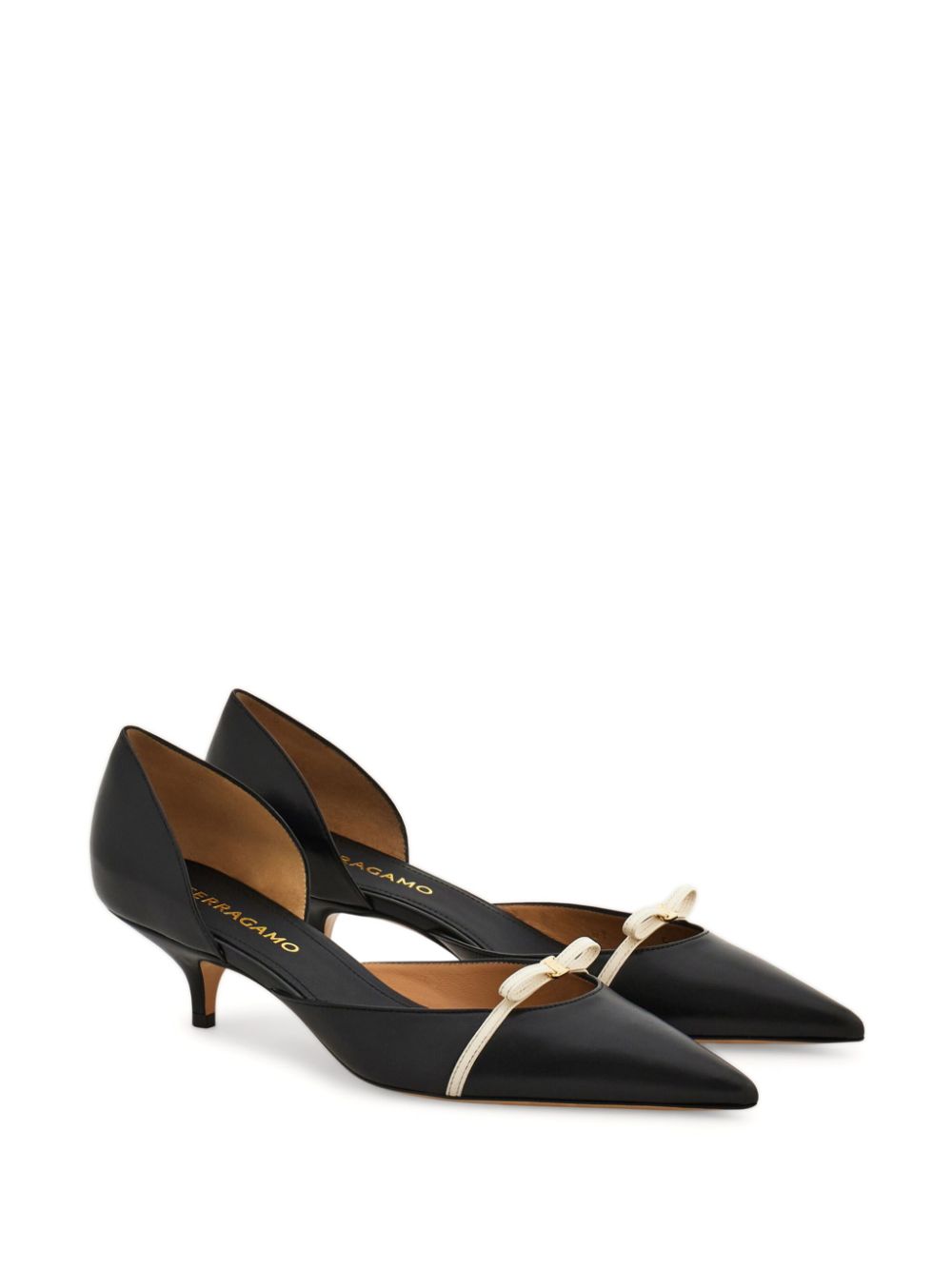 Ferragamo 40 mm Mini Bow pumps - Zwart