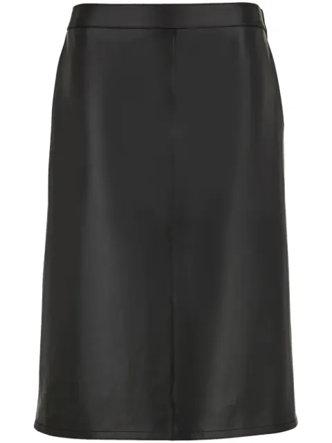Ferragamo A-line suede skirt