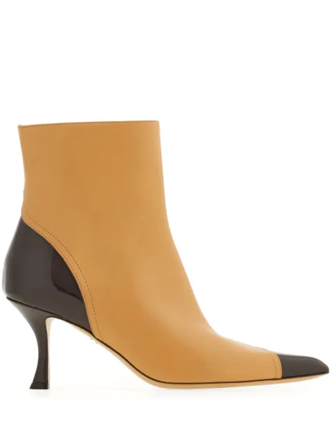 Ferragamo 70mm leather ankle boots