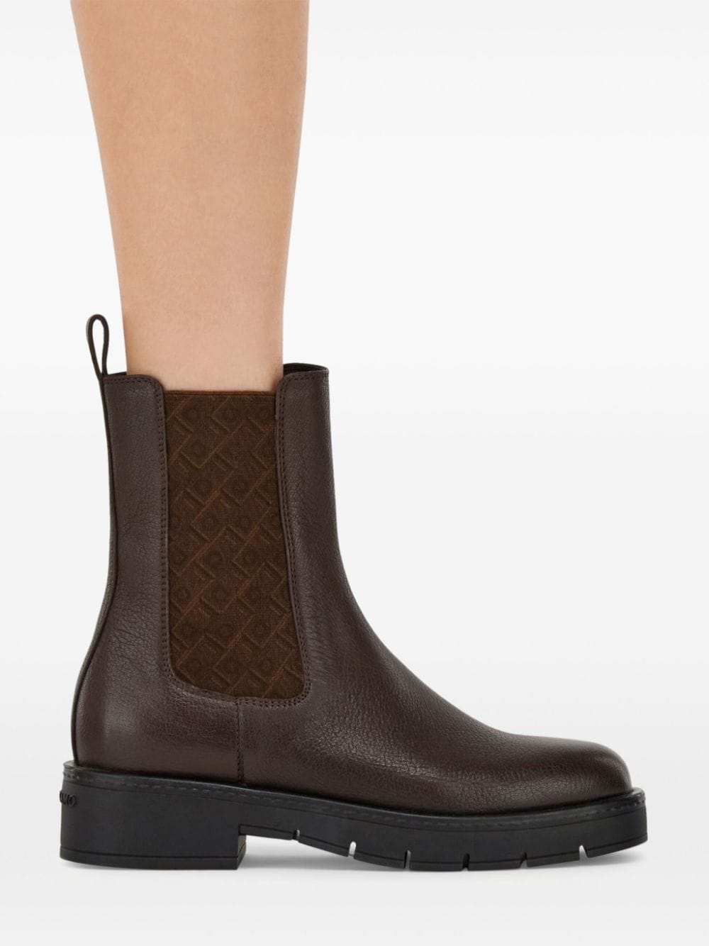 Ferragamo leather Chelsea boots Brown