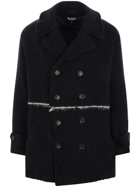 Black Comme Des Garcons wool coat Men