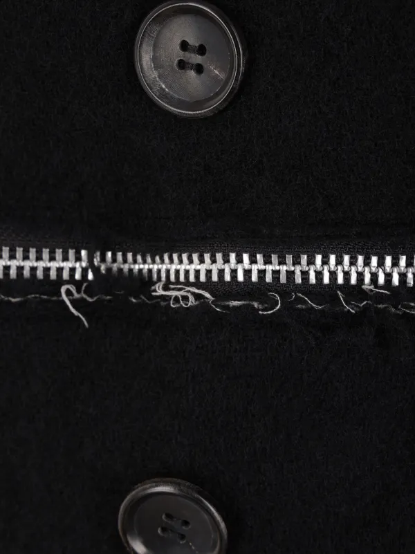 Black Comme Des Garçons ウール コート | ブラック | FARFETCH JP