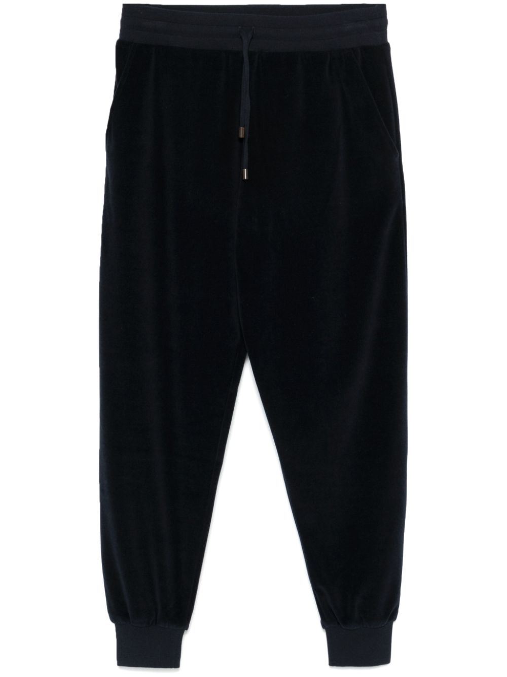 Canali velvet track pants - Blue