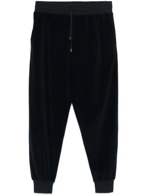 Canali velvet track pants
