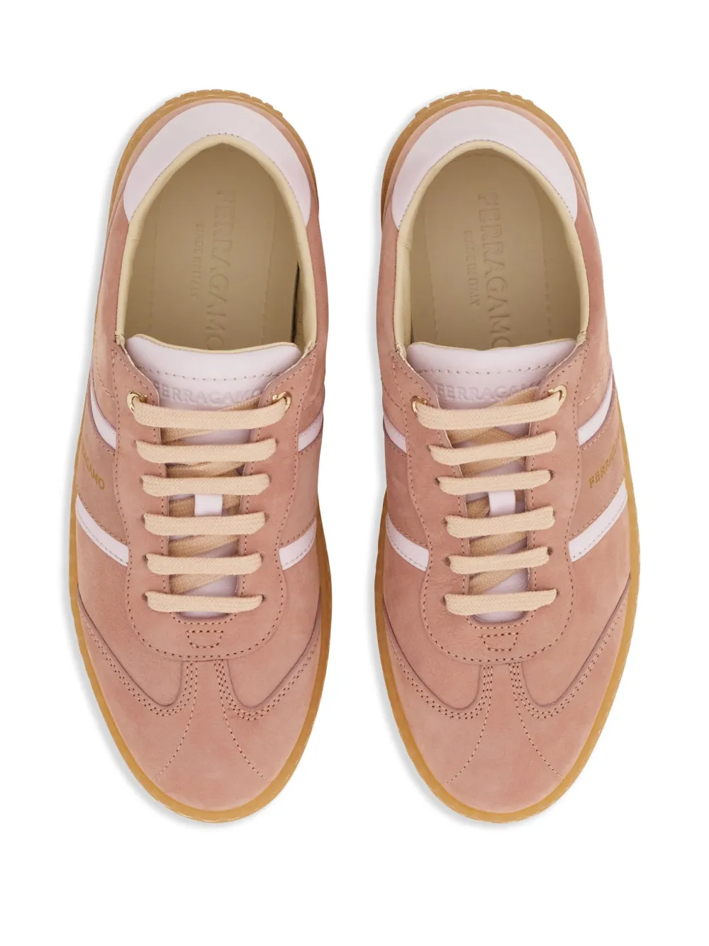 Ferragamo leather sneakers Pink