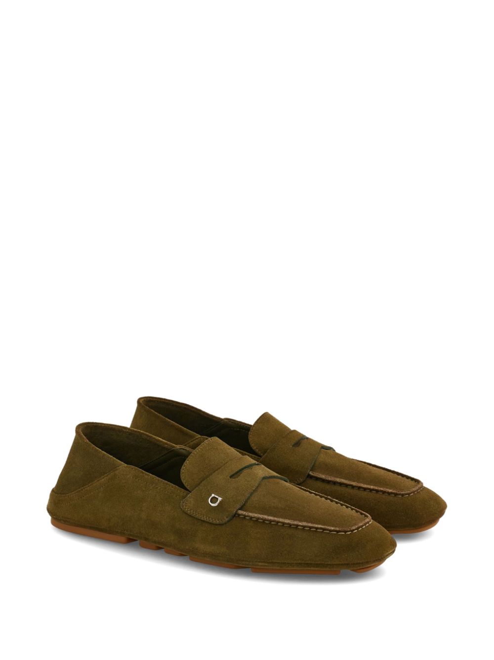 Ferragamo Gancini loafers - Groen