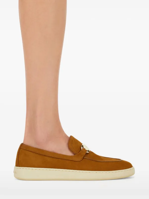 Ferragamo ブラウン ローファー 低ヒール Salvatore Ferragamo (サルヴァトーレフェラガモ) レザー